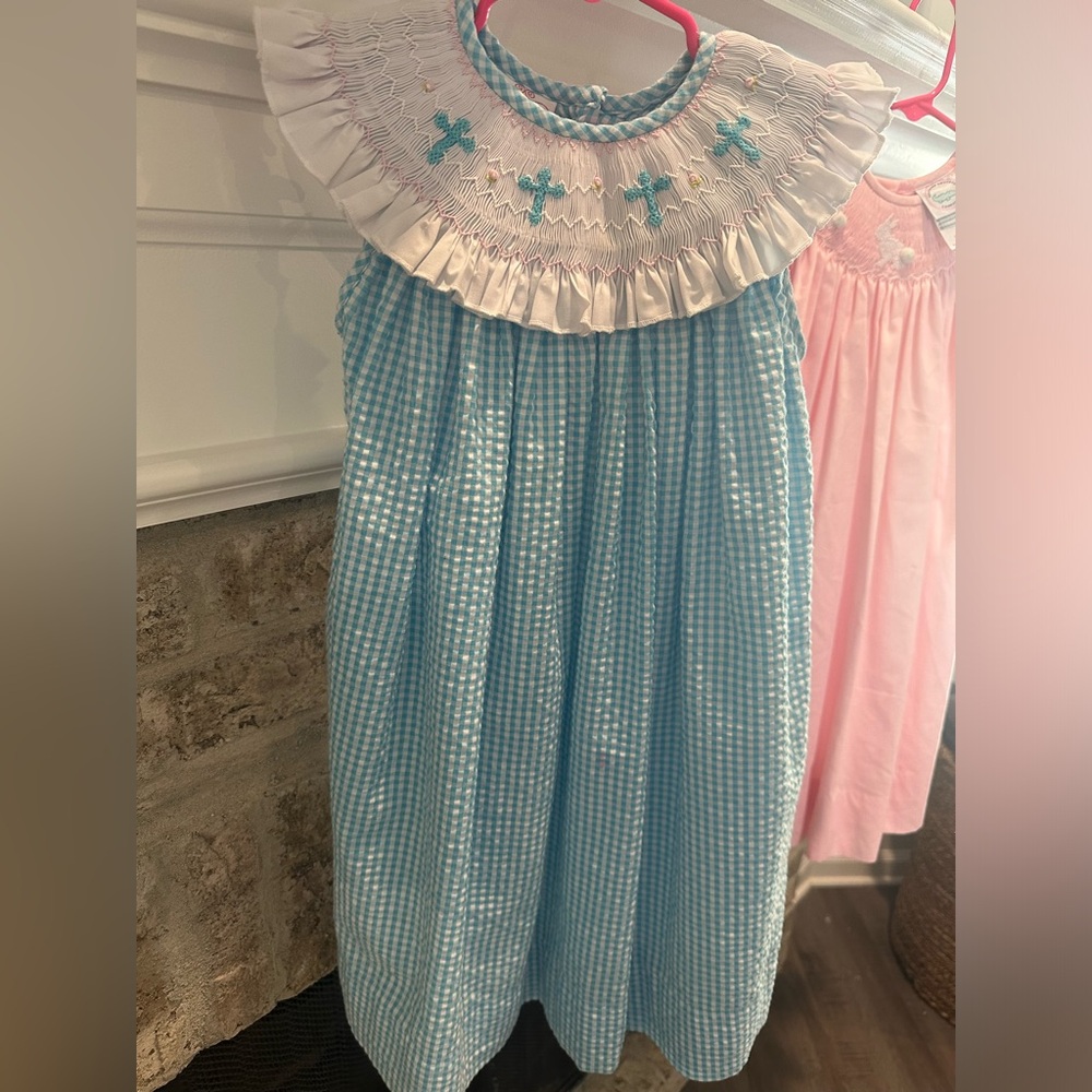 Toddler Girl Smocked Easter Dress